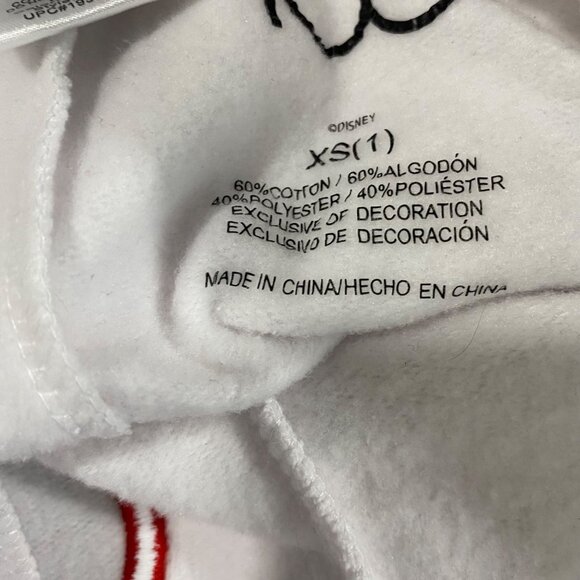 Disney 100 White Sweatpants Featuring Mickey Stitch Pooh & Tinker Bell XS Cotton - Picture 6 of 6